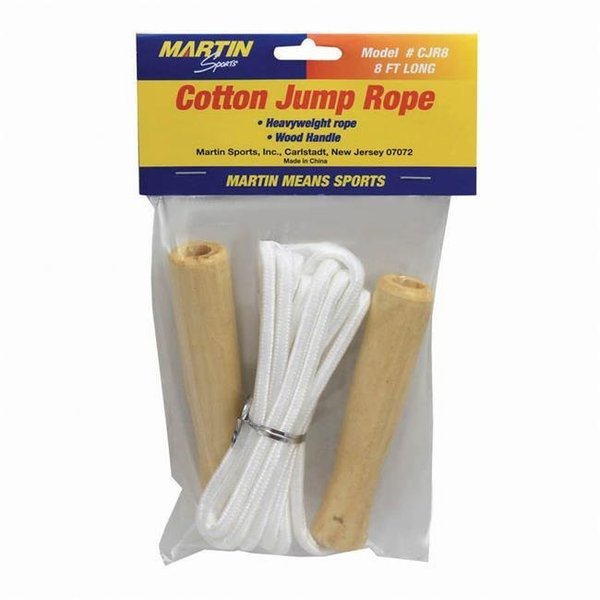 Dick Martin Sports Dick Martin Sports MASCJR8-6 Jump Rope Cotton 8wood Handle - 6 Each MASCJR8-6